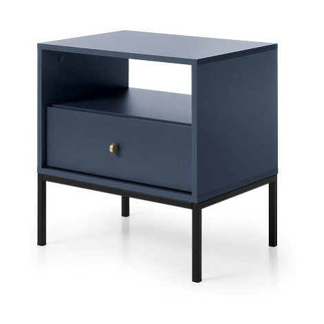 Noční stolek CORANICA, modrá Piaski