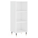 vidaXL Skříň highboard bílá s vysokým leskem 34,5x34x180 cm kompozit