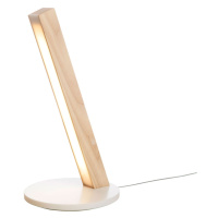 Stolní lampa LED40, 400 mm, více variant - TUNTO Model: dub, bíle mořený, QI bezdrátová technolo