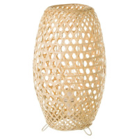Bambusová stolní lampa v přírodní barvě s bambusovým stínidlem (výška 36 cm) Natural Way – Casa 