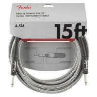 Fender Professional Series 15' Instrument Cable White Tweed