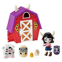 Enchantimals tajné útočiště nejlepších přátel, cambrie cow farmhouse, mattel gtm48