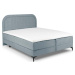 Světle modrá boxspring postel s úložným prostorem 160x200 cm Eclipse – Cosmopolitan Design