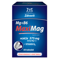 MaxiMag Hořčík 375mg+B6 50 tobolek