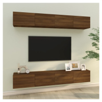 vidaXL Nástěnné TV skříňky 4 ks hnědý dub 100 x 30 x 30 cm