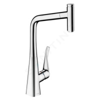 Hansgrohe 73803000 - Dřezová baterie M7115-H320 s výsuvnou sprškou, sBOX, chrom