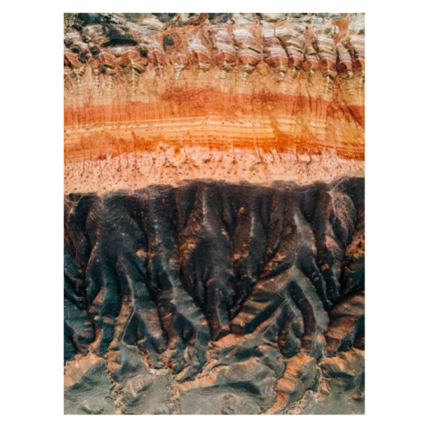 Fotografie Drone Point View of Mountains and Danxia Landform, AerialPerspective Images, 30 × 40 