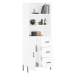 vidaXL Skříň highboard bílá 69,5 x 34 x 180 cm kompozitní dřevo