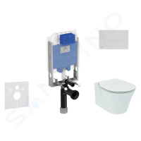 IDEAL STANDARD ProSys Set předstěnové instalace, klozetu a sedátka Connect Air, tlačítka Oleas M