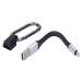Lampa Kabel ka nabíjení - klíčenka- 10cm USB to Lightning 49529