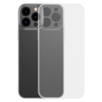 Baseus Frosted Glass Case iPhone 13 Pro pevné pouzdro s gelovým rámečkem transparentní (ARWS0007