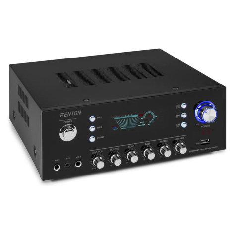Fenton AV120FM, stereo Hi-Fi zesilovač, 120 W RMS, (2x 60 W na 8 Ohm), BT / USB / AUX
