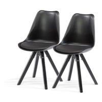 Jídelní židle SCANDINAVIA BEECH černá, set 2 ks