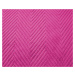 Fialový sametový přehoz na postel se vzorem ARROW VELVET Rozměr: 200 x 220 cm