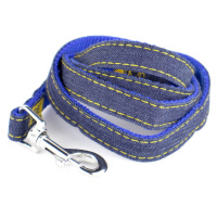 Vsepropejska Jeans vodítko pro psa | 120 cm Barva: Tmavě-modrá, Šířka vodítka: 1 cm