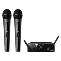 AKG WMS40 Mini2 Vocal Dual US45A: 660.7MHz + US45C: 662.3MHz