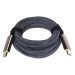 PremiumCord optický fiber kabel, Ultra High Speed HDMI 2.1, 8K@60Hz, zlacené, opletený, 30m - kp