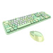 Klávesnice Wireless keyboard + mouse set MOFII Sweet 2.4G (green)