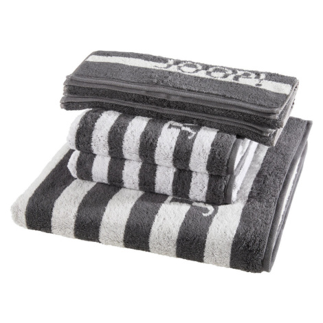 Joop! SADA RUČNÍKŮ A OSUŠEK, šedá, tmavě šedá
