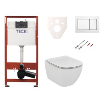 Cenově zvýhodněný závěsný WC set TECE do lehkých stěn / předstěnová montáž+ WC Ideal Standard Te