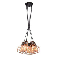 Závěsné svítidlo AZzardo Carron 7 copper AZ2142 E27 7x60W IP20 45cm měděné