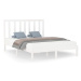 Rám postele bílý masivní dřevo 140 × 200 cm, 3106769