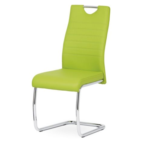 Jídelní židle DIXIRED, zelená/chrom Autronic