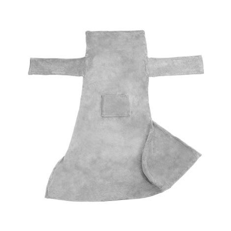 Tectake Deka s rukávy, 180×150 cm, šedá