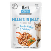 Brit Care Cat Fillets in Jelly with Tender Turkey & Shrimps 24x85 g