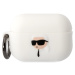 Karl Lagerfeld 3D Logo NFT Karl Head Silikonové pouzdro Airpods Pro 2 bílé