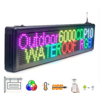 Outdoor Wifi LED světelná tabule 7 barevná RGB - 103cm x 23cm