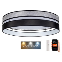 LED Stmívatelné stropní svítidlo LIMA LED/36W/230V Wi-Fi Tuya+ DO černá/stříbrná