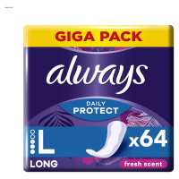 Always Daily Protect Long Fresh Scent intimky 64 ks