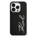 Kryt Karl Lagerfeld KLHCP15LSCMSMVK iPhone 15 Pro 6.1" black hardcase Silicone Metal Script Logo