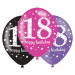 Amscan Latexové balonky 18. narozeniny - růžová party