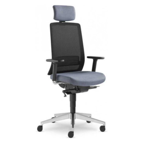 LD SEATING kancelářská židle Lyra 215-SY síťovaný opěrák, černý rám