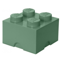 LEGO úložný box 4 - army zelená