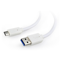 Kabel CABLEXPERT CCP-USB3-AMCM-1M-W USB 3.0 AM na Type-C kabel (AM/CM), 1m, bílý