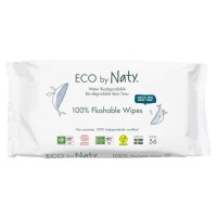 ECO by Naty Vlhčené ubrousky bez vůně splachovatelné 56 ks