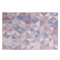 Modrošedý krátkovlasý koberec KARTEPE 140 x 200 cm, 116864