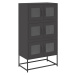 vidaXL Skříň highboard černá 68x39x123 cm ocel