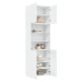 vidaXL Skříň highboard bílá 80 x 42,5 x 249 cm kompozitní dřevo