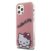 Hello Kitty IML Daydreaming Logo Kryt iPhone 12/12 Pro růžový