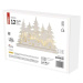 EMOS LED dekorace dřevěná – vánoční vesnička, 31 cm, 2x AA, vnitřní, teplá bílá, časovač DCWW30