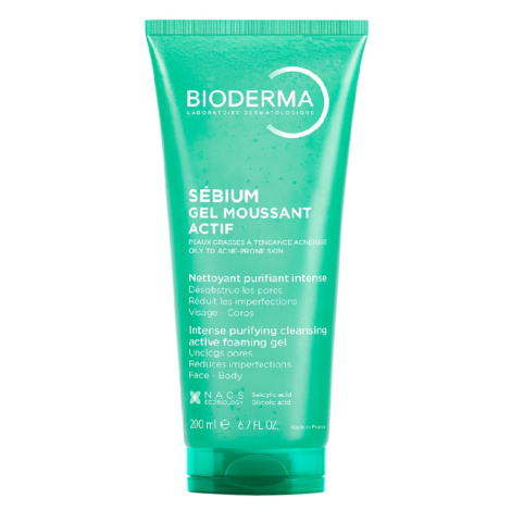 BIODERMA Sébium Gel moussant actif aktivní čisticí gel na akné 200 ml