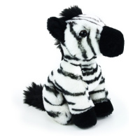 plyšová zebra sedící, 18 cm