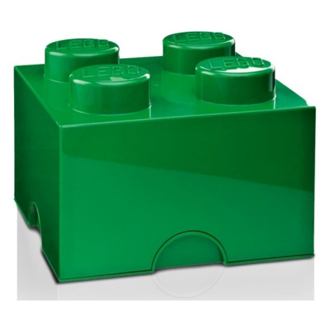 Lego® úložný box 250x252x181 tmavě zelený