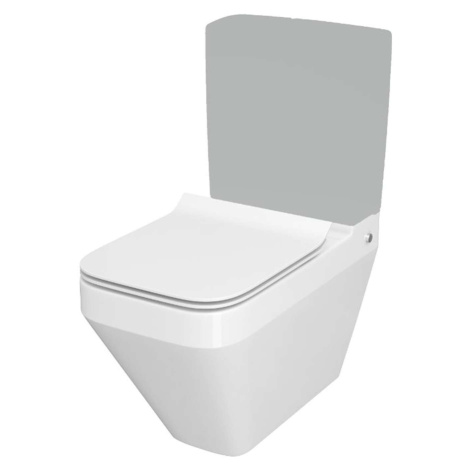 Cersanit Crea - WC kombi mísa se sedátkem SoftClose, vario odpad, CleanOn, bílá K114-022