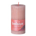 Svíčka válcová RUSTIC SHINE BOLSIUS růžová 13cm