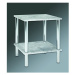 Odkládací stolek Brant, 47 cm, beton / chrom